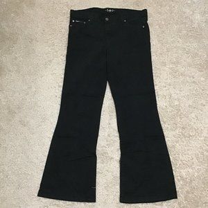 l.e.i. black flare leg jeans junior size 15